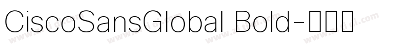CiscoSansGlobal Bold字体转换